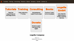 What Vogella.de website looked like in 2016 (10 years ago)
