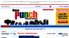 What Voicepunch.com website looked like in 2016 (7 years ago)