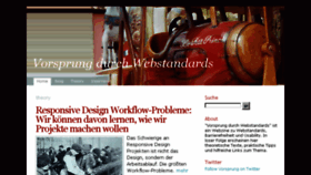 What Vorsprungdurchwebstandards.de website looked like in 2016 (7 years ago)