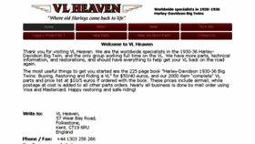 What Vlheaven.com website looked like in 2016 (7 years ago)