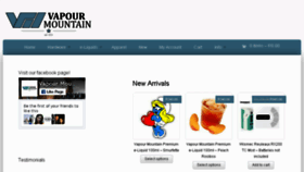 What Vapourmountain.co.za website looked like in 2016 (7 years ago)