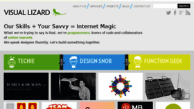 What Visuallizard.com website looked like in 2016 (7 years ago)