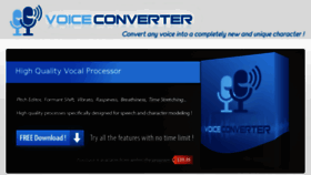 What Voiceconverter.net website looked like in 2016 (7 years ago)