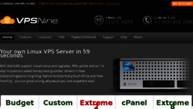 What Vpsnine.com website looked like in 2016 (7 years ago)