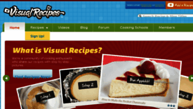 What Visualrecipes.com website looked like in 2016 (7 years ago)