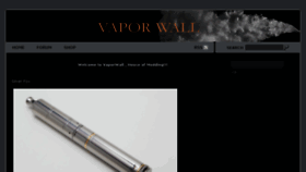 What Vaporwall.com website looked like in 2016 (7 years ago)