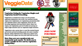 What Veggiedate.org website looked like in 2016 (10 years ago)