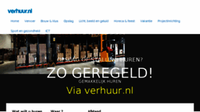 What Verhuur.nl website looked like in 2016 (7 years ago)