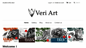 What Veri-art.com website looked like in 2016 (7 years ago)