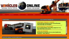 What Vehicles-world-online.de website looked like in 2016 (7 years ago)