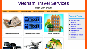What Vietnam-travelservices.com website looked like in 2016 (7 years ago)