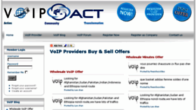 What Voipact.com website looked like in 2016 (7 years ago)