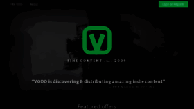What Vodo.net website looked like in 2016 (7 years ago)