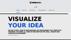 What Vishualmedia.com website looked like in 2016 (7 years ago)
