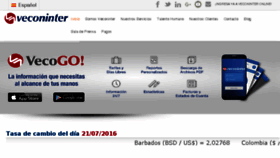 What Veconinter.com website looked like in 2016 (7 years ago)