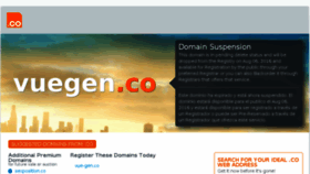 What Vuegen.co website looked like in 2016 (7 years ago)