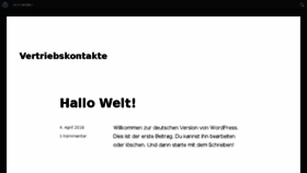 What Vertriebskontakte.de website looked like in 2016 (7 years ago)
