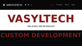 What Vasyltech.com website looked like in 2016 (7 years ago)