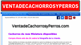 What Ventadecachorrosyperros.com website looked like in 2016 (7 years ago)