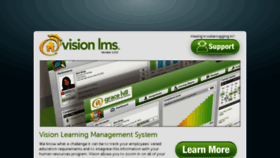 What Visionlms.com website looked like in 2016 (7 years ago)