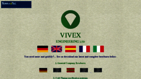 What Vivex.eu website looked like in 2016 (7 years ago)
