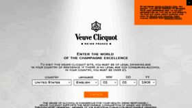 What Veuve-clicquot.com website looked like in 2016 (7 years ago)