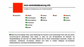 What Vereinsbesteuerung.info website looked like in 2016 (7 years ago)