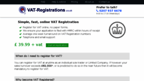 What Vat-registrations.co.uk website looked like in 2016 (7 years ago)