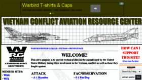 What Vietnam.warbirdsresourcegroup.org website looked like in 2016 (7 years ago)