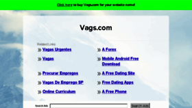 What Vags.com website looked like in 2016 (7 years ago)
