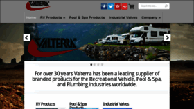 What Valterra.com website looked like in 2016 (7 years ago)