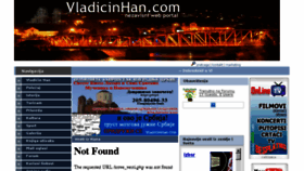 What Vladicinhan.com website looked like in 2016 (7 years ago)