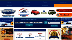 What Volkspares.co.uk website looked like in 2016 (7 years ago)