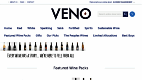 What Veno.com.au website looked like in 2016 (7 years ago)