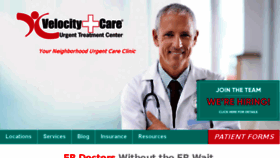 What Velocitycare.com website looked like in 2016 (7 years ago)