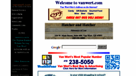 What Vanwert.com website looked like in 2016 (7 years ago)