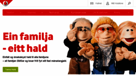 What Vodafone.fo website looked like in 2016 (9 years ago)