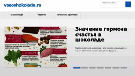 What Vseoshokolade.ru website looked like in 2016 (7 years ago)