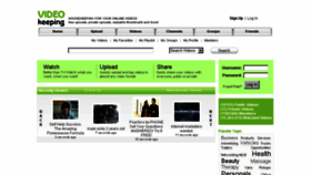 What Videokeeping.com website looked like in 2016 (7 years ago)