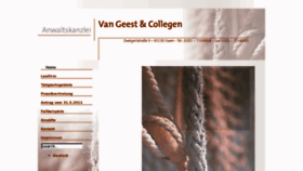 What Van-geest.de website looked like in 2016 (7 years ago)