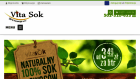 What Vitasok.pl website looked like in 2016 (8 years ago)