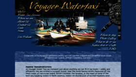 What Voyagerwatertaxi.com website looked like in 2016 (7 years ago)