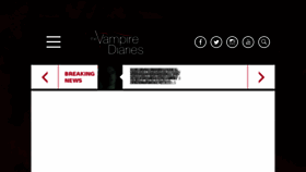 What Vampirediaries.com website looked like in 2016 (7 years ago)