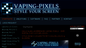 What Vaping-pixels.com website looked like in 2016 (7 years ago)