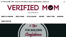 What Verifiedmom.com website looked like in 2016 (7 years ago)
