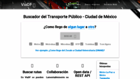 What Viadf.com.mx website looked like in 2016 (7 years ago)