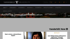 What Vanderbilt.com website looked like in 2016 (7 years ago)