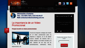 What Videomarketing.com.mx website looked like in 2016 (7 years ago)