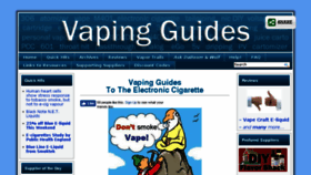 What Vapingguides.com website looked like in 2016 (7 years ago)