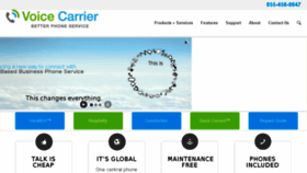 What Voicecarrier.com website looked like in 2016 (7 years ago)
